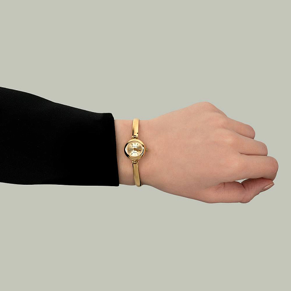 Тонкие часы из желтого золота (арт. 260108ж) – изображение 4