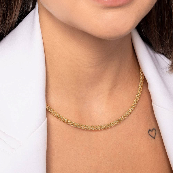 Золотое колье Francelli (арт. 352849ж) – изображение 3