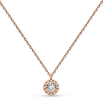 Золотое колье с бриллиантами (арт. Ц011684005)