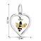 Срібний підвіс "Бджілка" з жовтим родіюванням (арт. 7503/П24Ч/1076бжеч) – зображення 2