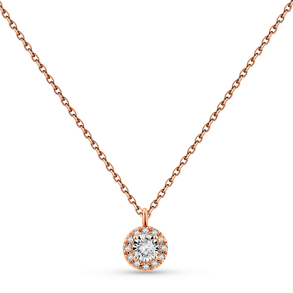 Золоте кольє з діамантами (арт. Ц011684005) – зображення 1