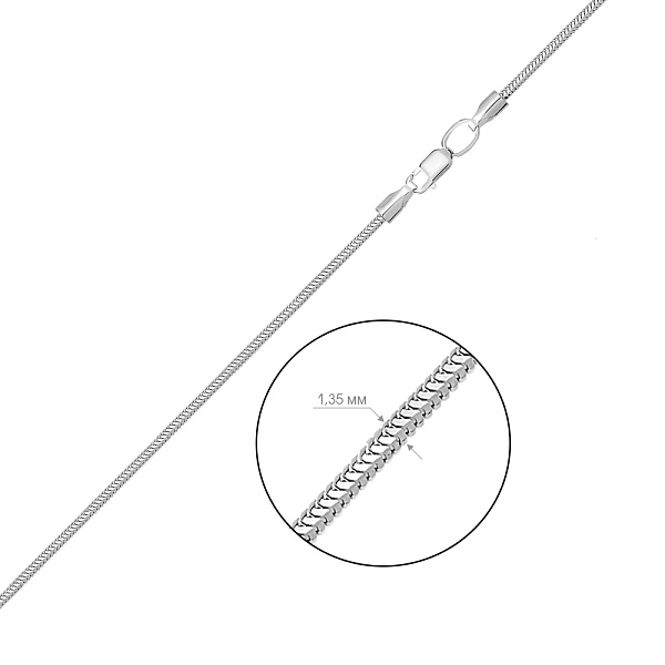 Золотая цепочка плетения Снейк (арт. 304204б) – изображение 3