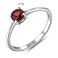 Срібна каблучка з гранатом (арт. 7501/2181439Г) – зображення 2