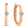 Золотые серьги с фианитами (арт. 1091034/20) – изображение 1