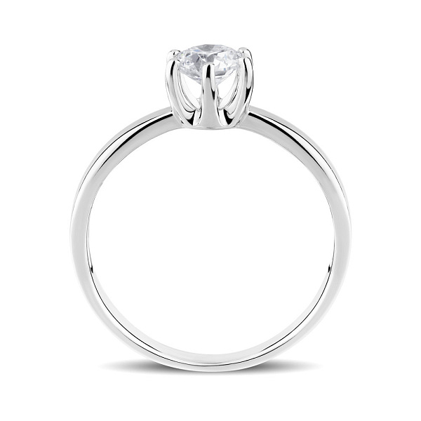 Золотое кольцо с бриллиантом (арт. К01116104125б) – изображение 2