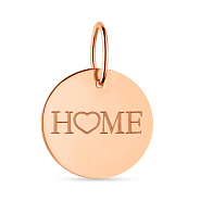 Патриотический золотой подвес "Home" (арт. 441199)