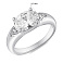 Серебряное кольцо с крупным фианитом (арт. 7501/8036) – изображение 2