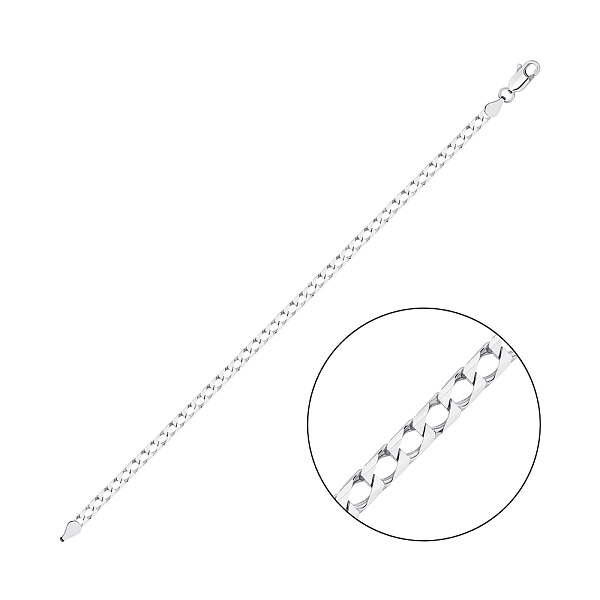 Серебряный браслет Панцирное плетения (арт. 03120304) – изображение 1