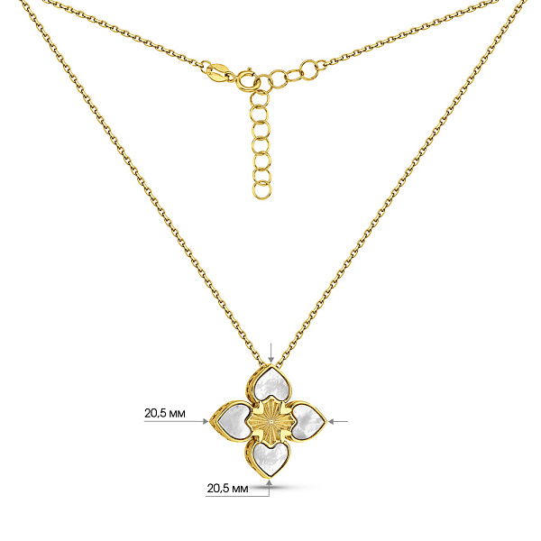 Золоте кольє з перламутром (арт. 352880жп) – зображення 4