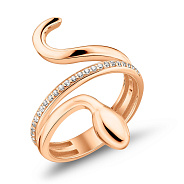 Золотое кольцо Змея с фианитами (арт. 156140)