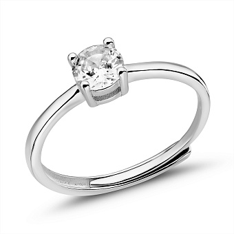 Серебряное кольцо с фианитом (арт. 7501/8073/2)