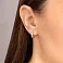 Золотые серьги конго с фианитами (арт. 110292) – изображение 4