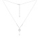 Серебряное колье Клевер с перламутром (арт. 7507/2393п) – изображение 2