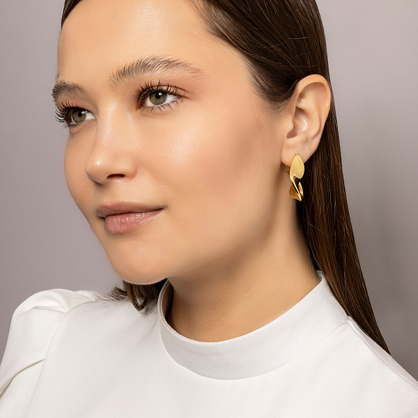 Золотые серьги Francelli (арт. 1091859ж) – изображение 3