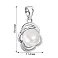 Серебряный подвес с жемчугом (арт. 7503/4424жб) – изображение 2