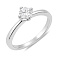 Серебряное кольцо с фианитом (арт. 7501/8828) – изображение 1