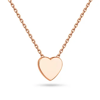 Золотое колье  "Сердце" (арт. 352311)