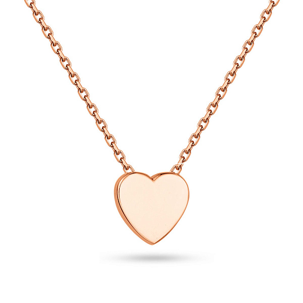 Золотое колье  "Сердце" (арт. 352311) – изображение 1