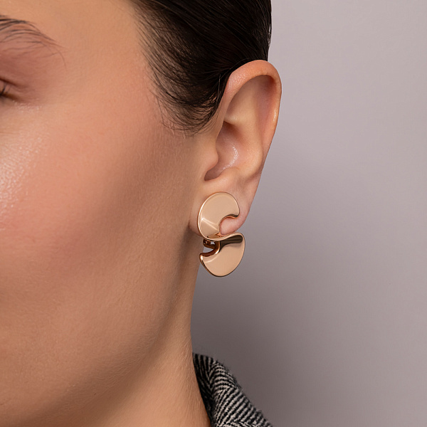 Серьги из красного золота (арт. 111408) – изображение 3