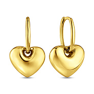 Фото Сережки з жовтого золота Сердечка (арт. 1101223ж)