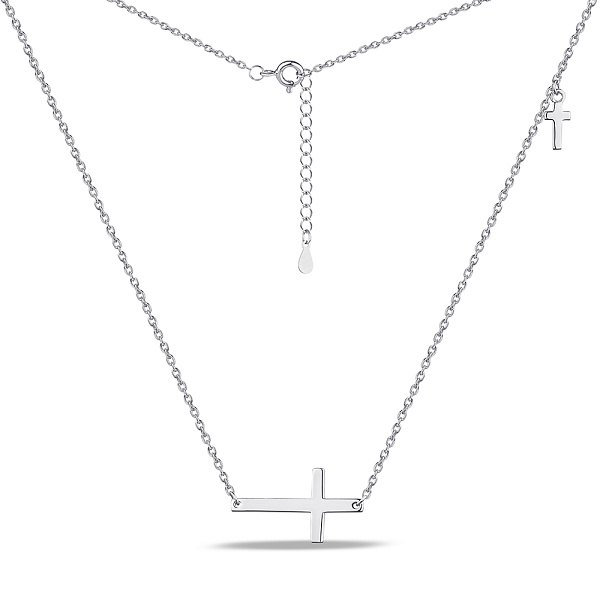 Колье из серебра Крестик (арт. 7507/1959) – изображение 2