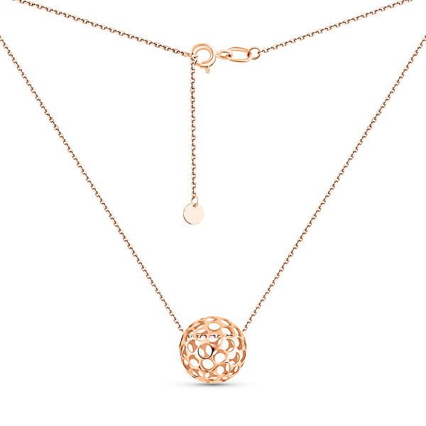 Золотое колье Шар (арт. 360196) – изображение 2