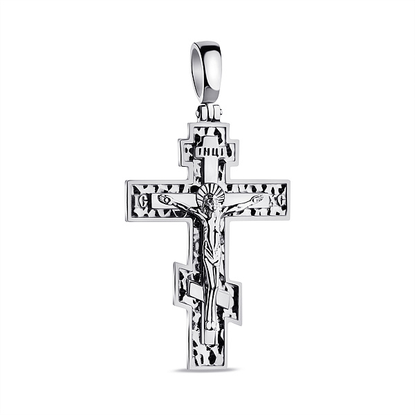 Серебряный крестик без камней (арт. 7504/2-0788.0.2) – изображение 1