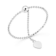 Кольцо Fly из белого золота с подвеской на цепочке (арт. 155784б)