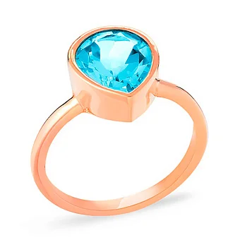 Золота каблучка з топазом  (арт. 152578Т)