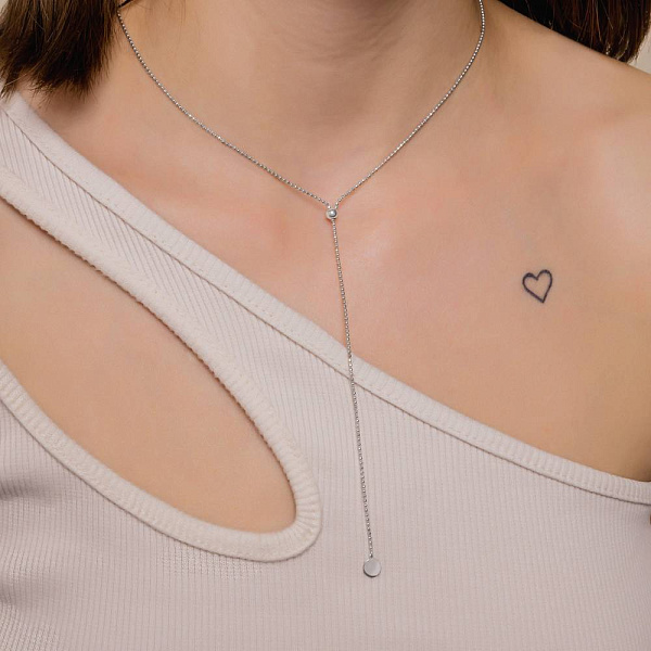 Кольє FLY з білого золота (арт. 352757/1б) – зображення 3