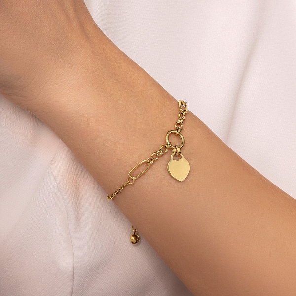 Браслет из желтого золота с подвеской (арт. 326334ж) – изображение 2