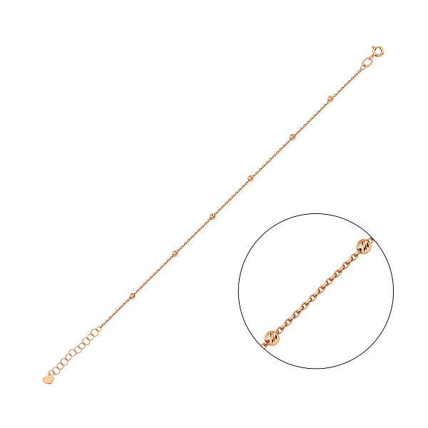 Золотой браслет с шариками (арт. 340064) – изображение 1