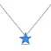 Серебряное колье Звезда с опалом (арт. 7507/КЛ2ОПГ/428) – изображение 1