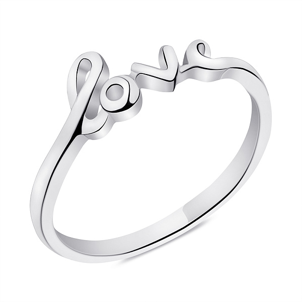 Срібна каблучка Love (арт. 7501/6367) – зображення 1