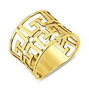 Фото Кольцо из желтого золота Олимпия без камней (арт. 140722ж)