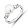 Серебряное кольцо с жемчугом (арт. 7501/4193жб) – изображение 1