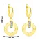 Золоті сережки-підвіски в жовтому кольорі металу (арт. 107744ж) – зображення 2