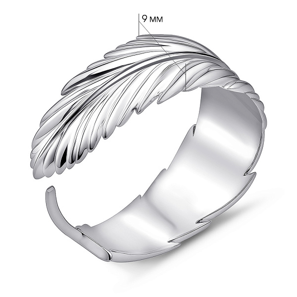 Серебряное кольцо Перо без камней (арт. 7901/277кю) – изображение 2
