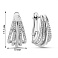 Серьги из серебра с фианитами (арт. 7502/2187158) – изображение 2