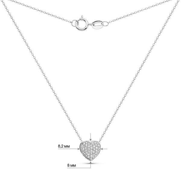 Золотое колье с бриллиантами (арт. Ц341659020б) – изображение 3