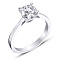 Серебряное кольцо с фианитом (арт. 7501/3972) – изображение 1