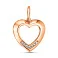 Золотой кулон в форме сердца (арт. 424671) – изображение 1