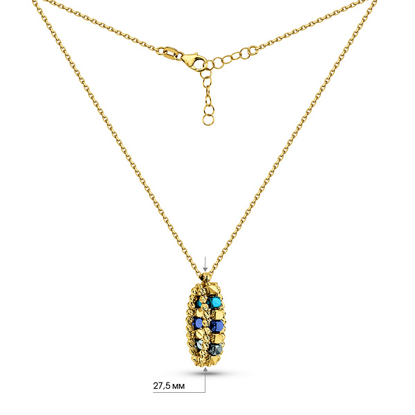 Кольє з жовтого золота Francelli (арт. 352943ждсбрз) – зображення 6