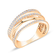 Золотое кольцо с фианитами (арт. 154760)