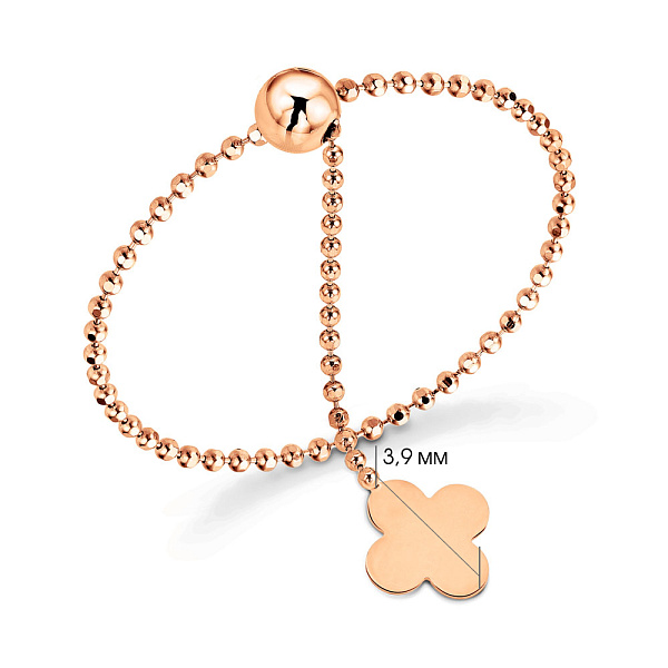 Кольцо FLY из красного золота (арт. 156356) – изображение 4