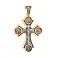 Золотий натільний хрестик з червоного золота з  розп'яттям (арт. 501674) – зображення 1