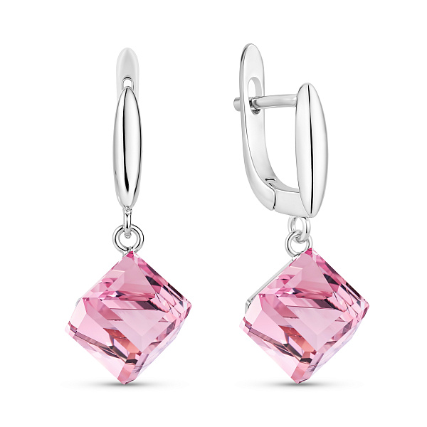 Срібні сережки з альпінітом (арт. 7502/10144ар) – зображення 1