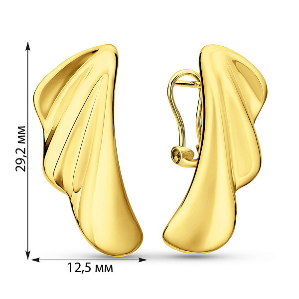Золоті сережки Francelli (арт. 111424ж) – зображення 7