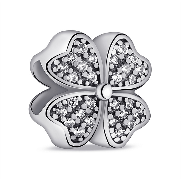 Серебряный шарм Клевер (арт. 7903/П5Ф/738) – изображение 1
