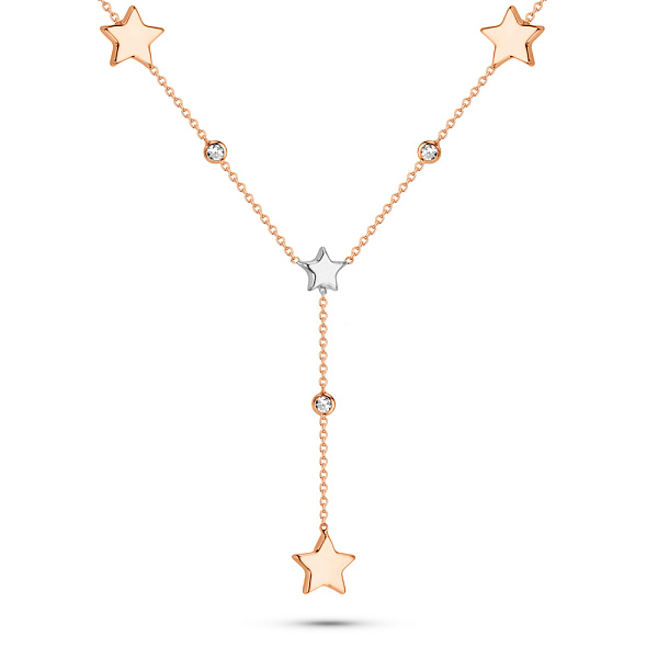 Золоте кольє з фіанітами (арт. 352657кб) – зображення 1